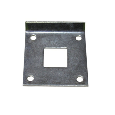 Spring Loaded Chain Bolt Latch (Pull Back Sprung Door Gate Catch Black)