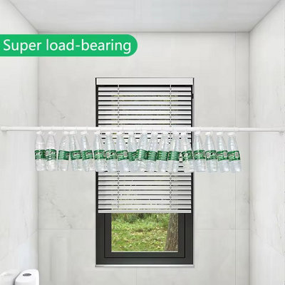 Spring Loaded Extendable Telescopic Tension Curtain Rod for Net Voile ...