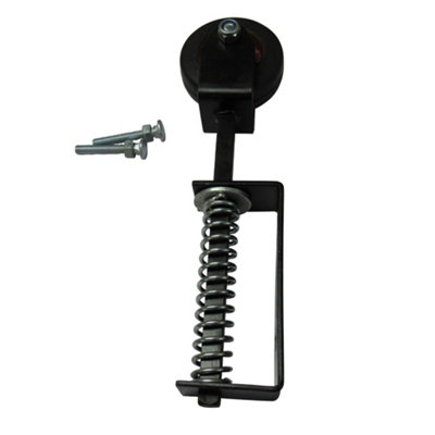 Spring Loaded Gate Wheel Black 4" (Heavy Duty Sliding Fence Support Jockey Door 100MM)