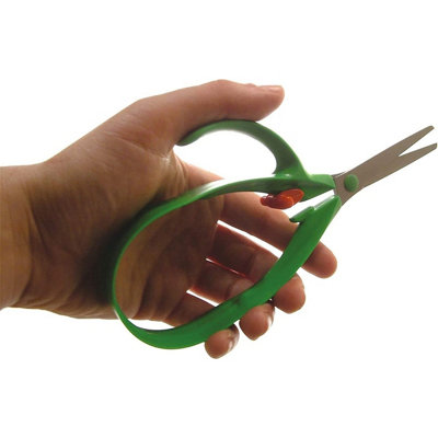 Spring Loaded Scissors - Easy Grip Self Opening Mobility Aid Scissor for Weak or Arthritic Hands - Measure L21cm