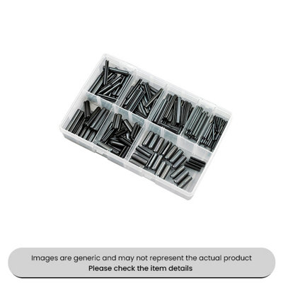 Spring Roll Pins Clips & Rivets Metric Assorted Box 300pcs