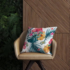 Spring Summer Flowers Outdoor Cushion 60cm x 60cm