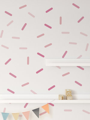 Sprinkle Wall Stickers Pink Colours