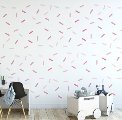 Sprinkle Wall Stickers Pink Colours