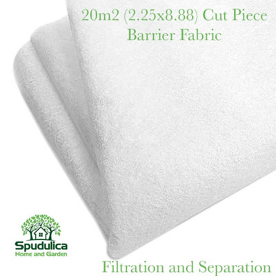 Spudulica 2.25x8.8m (20m2) Cut Non Woven Membrane - Separation, Stabilisation and Drainage layer