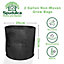 Spudulica 2 Gallon Non-Woven Grow Bags Black Fabric Garden Planters Durable Fabric Vegetable Flower Herb Planter 5 pack
