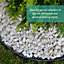 Spudulica 20 pieces/15 metres Flexible Garden Edging Black 60mm Height + Pins