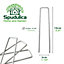 Spudulica 6" Garden Pegs  U Shaped Pins for Weed Membrane, Artificial Grass, Garden Netting, Groundsheet 50 pack