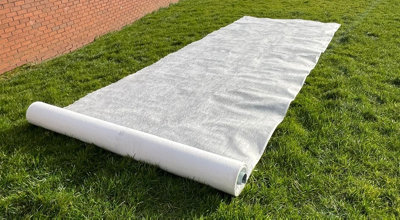 Spudulica GeoTextile Membrane - 50m2 2.25x22.5m Large 100gsm Non-Woven Fleece Fabric, Soakaway French Drain, Landscape Fabric