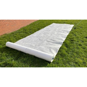 Spudulica GeoTextile Membrane - 50m2 2.25x22.5m Large 100gsm Non-Woven Fleece Fabric, Soakaway French Drain, Landscape Fabric