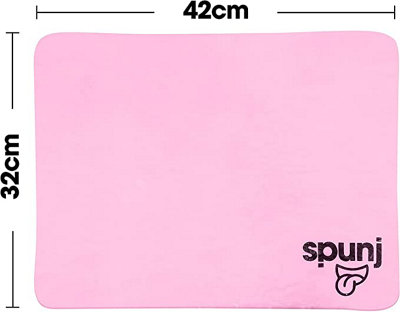 spunj The Ultra Thirsty Sponge Cloth Pink, Super Absorbent Cleaning ...