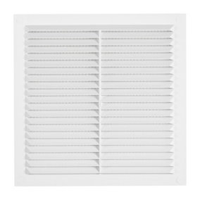 SQUARE  air vent with no screws visible cover plate and fly screen,flat back (140mm high x 140mm wide)