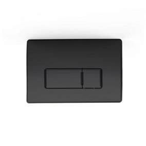 Square Black Toilet Concealed Cistern Dual Flush Plate