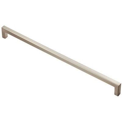 Square Block Handle Pull Handle 330 x 10mm 320mm Fixing Centres Satin ...