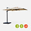 Square cantilever parasol 3x3m - Falgos - Beige