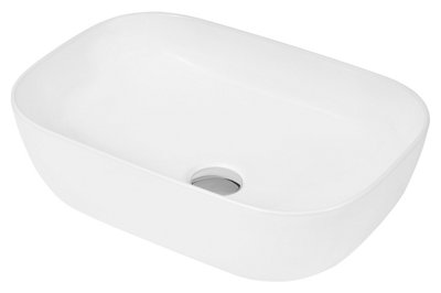 Square Ceramic Countertop Vessel without Overflow - 455mm