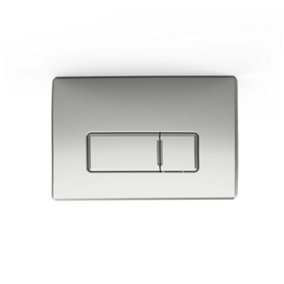 Square Chrome Toilet Concealed Cistern Dual Flush Plate