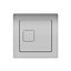 Square Concealed Toilet Cistern Button Dual Flush Chrome Cable Operated