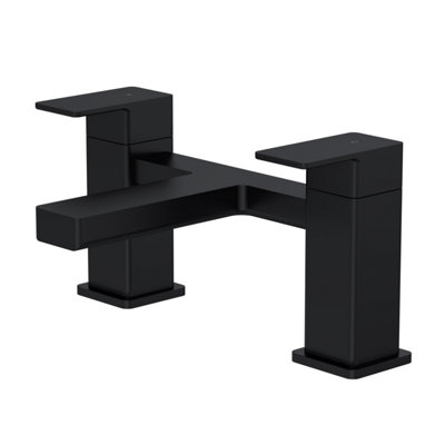Square Deck Mounted Bath Filler Tap - Matt Black - Balterley Price Comparisons | Compare The Build
