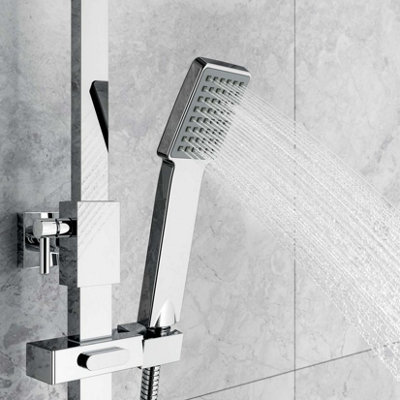 Square Drench Rigid Riser Mixer Shower Thermostatic - 3