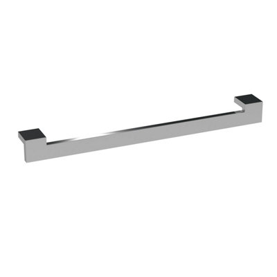 Square Drop Handle, 343mm (320mm Centres) - Chrome