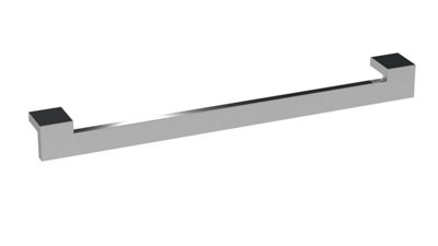 Square Drop Handle, 343mm (320mm Centres) - Chrome