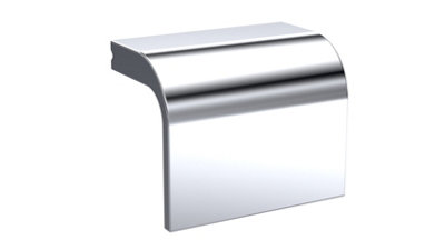 Square Drop Handle, 40mm (32mm Centres) - Chrome