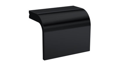 Square Drop Handle, 40mm (32mm Centres) - Matt Black