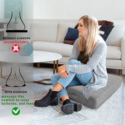 Square Floor Cushion for Adults and Children, Large Meditation