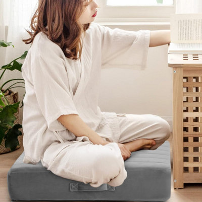 Square Floor Cushion for Adults and Children, Large Meditation