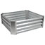 Square Galvanised Steel Raised Garden Bed - 90cm x 90cm - Silver