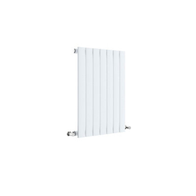 Square Horizontal Single Panel Radiator - 600mm x 412mm - 952 BTU - Satin White Price Comparisons | Compare The Build