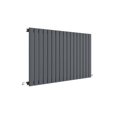 Square Horizontal Single Panel Radiator - 600mm x 992mm - 2313 BTU - Anthracite