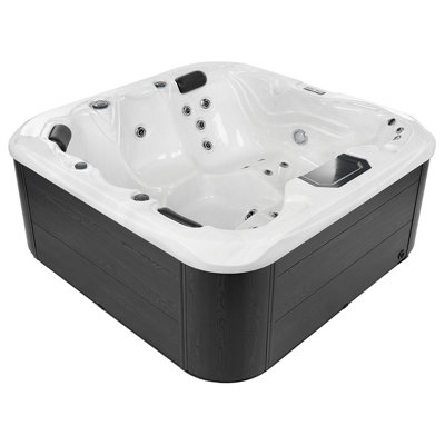 Square Hot Tub with LED White LASTARRIA