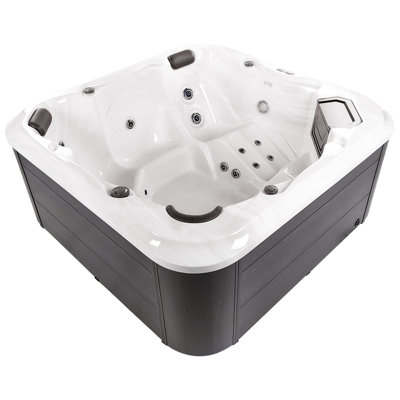 Square Hot Tub with LED White TULAROSA