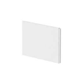 Square L Shaped Shower Bath Acrylic End Panel - 700mm - White - Balterley