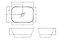 Square Matt Ceramic Countertop Vessel Without Overflow - 455mm - Matt Black - Balterley