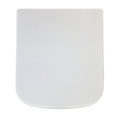 Square Medici Soft Closing Toilet Seat & Cover Top Fixing White Soft Close Urea