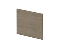 Square MFC Reversible Shower Bath End Panel - 700mm - Woodgrain Solace Oak - Balterley