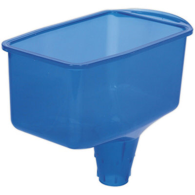 Square Oil Funnel with Tapered Spout - Holds Oil Bottle - Engine ...