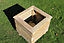 Square Planters, Wooden Garden Pot/Tub for Plants - L40 x W40 x H40 cm - Fully Assembled