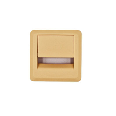 Square Plastic Grommet For Desk 60mm Beige