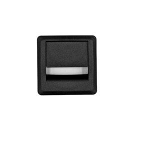Square Plastic Grommet For Desk 60mm Black