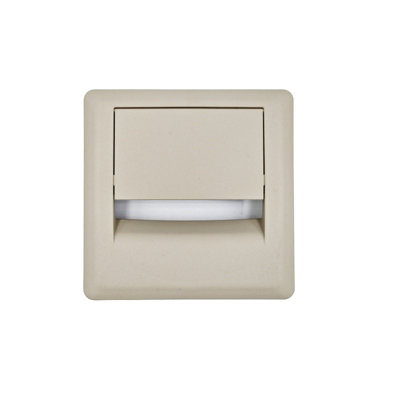 Square Plastic Grommet For Desk 80mm Elm