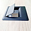 Square Plastic Grommet For Desk 80mm Grey