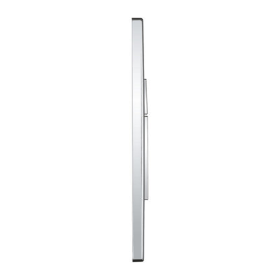 Square Rimless Wall Hung Toilet WC Pan with GROHE 1.13m Concealed Cistern Dual Flush  Frame - Chrome