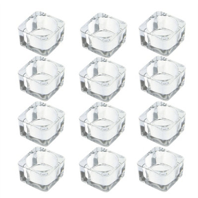 Square Tealight Candle Holder Set of 12 - M&W