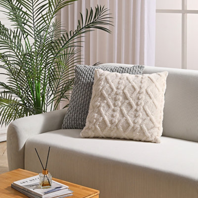Square Throw Pillow with Pillow Insert Soft Covered Couch Pillow