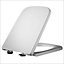 Square Toilet Seat with Top Fix Adjustable Hinges Soft Close Lid Urea Quick Release for Easy Clean Anti Bacterial