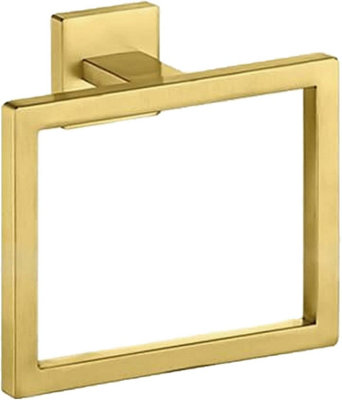 Square towel ring for bathroom, wall-mounted towel rack for bathroom ...